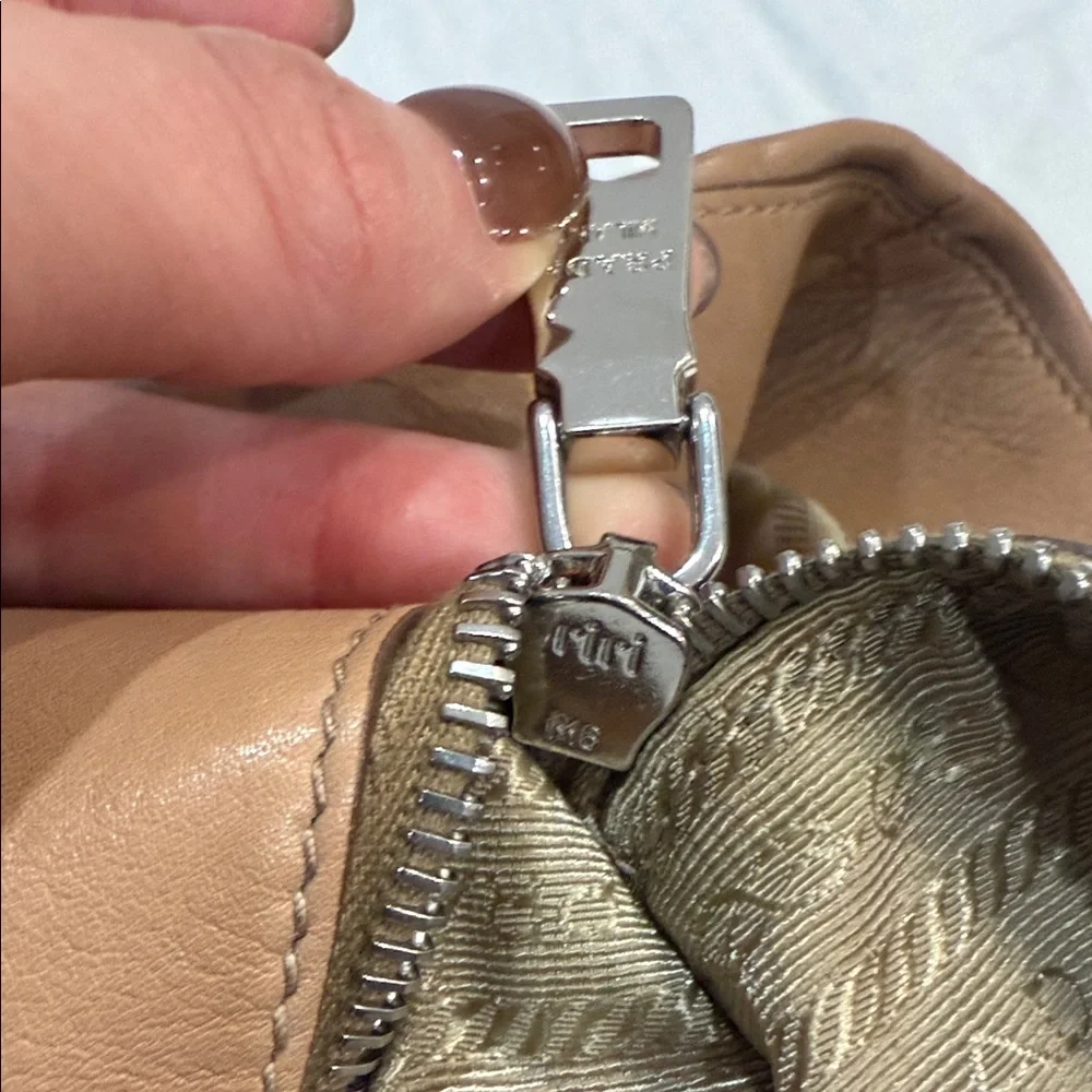 Prada Tan Leather Oversized Tote - Picture 11 of 15